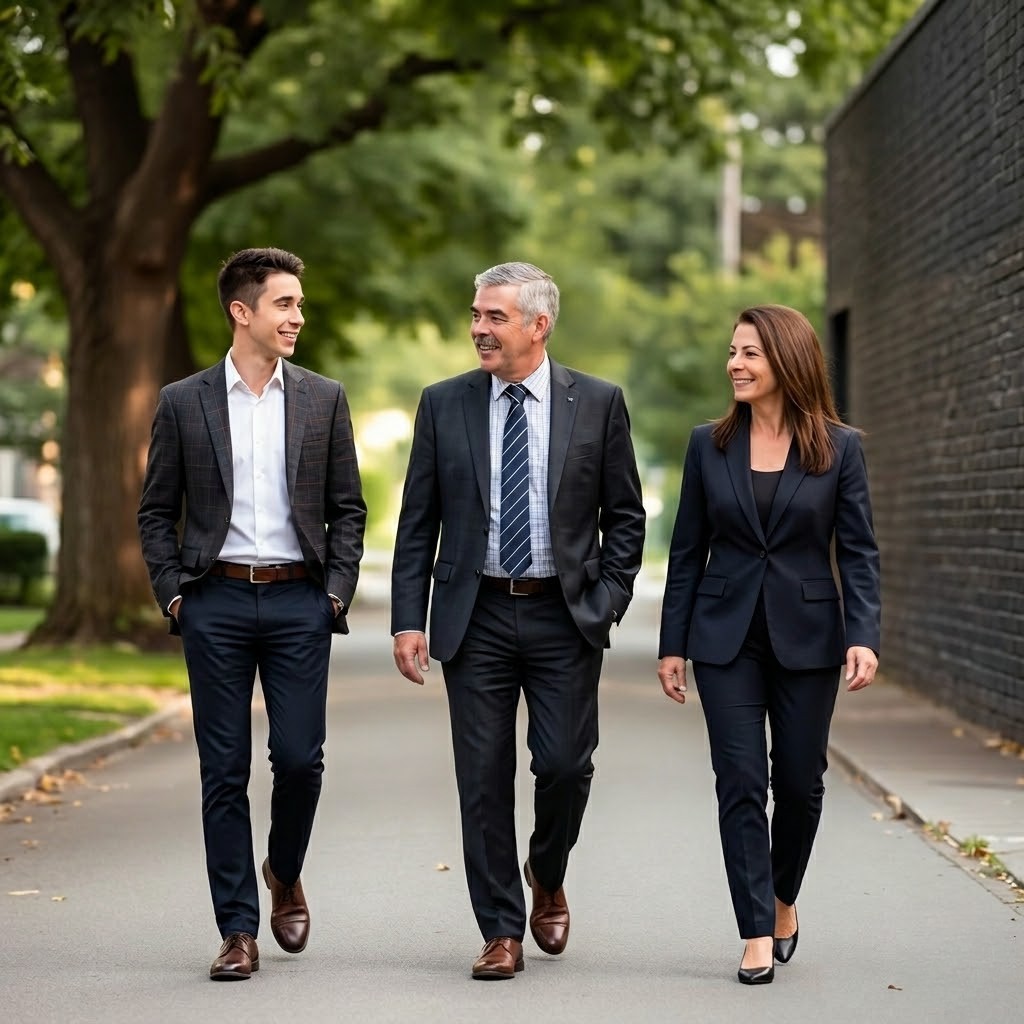The First Home Coaching team walking together in Adelaide
